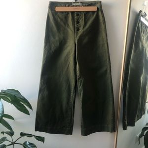 Madewell Emmett Cropped Wide Leg Pants
